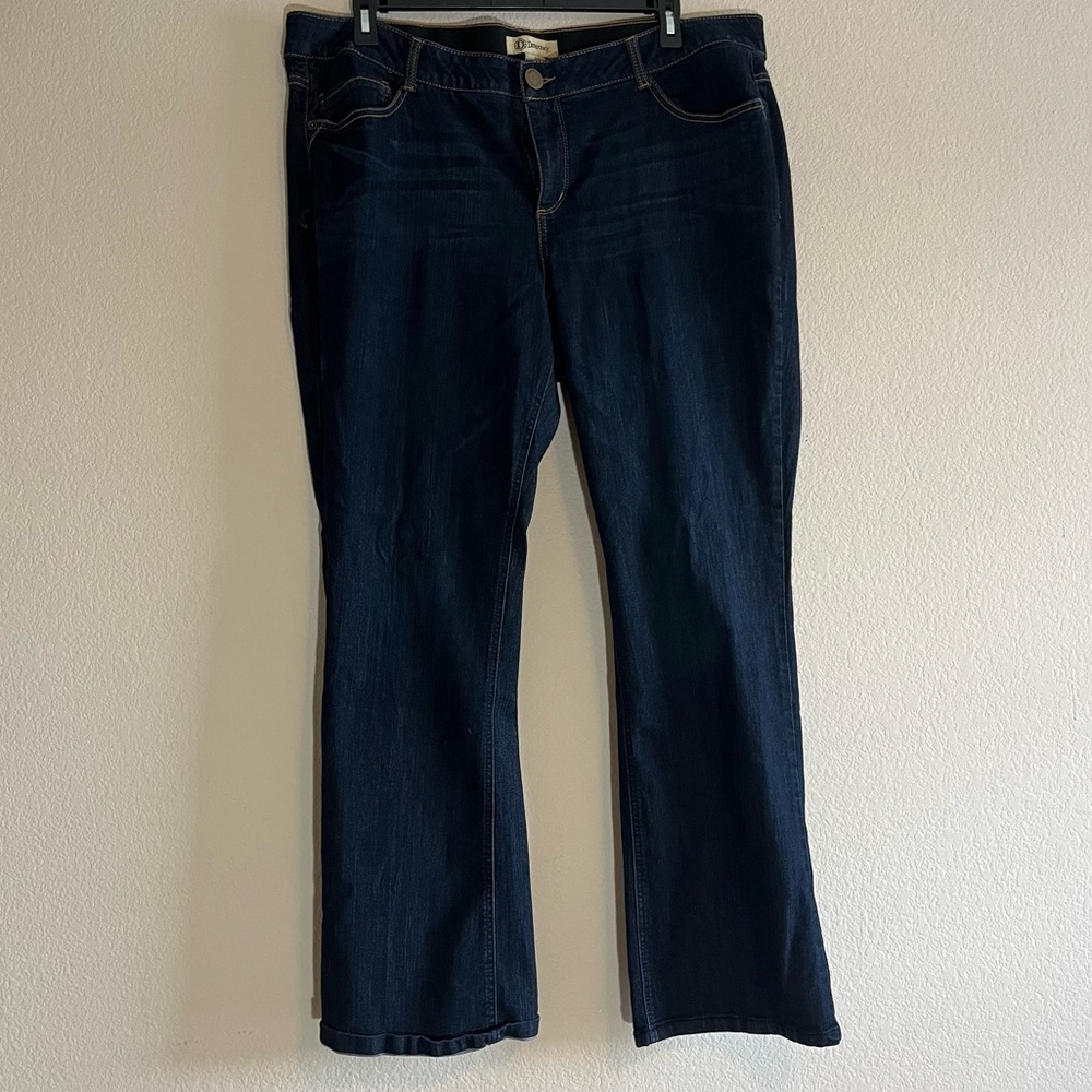 Democracy Jeans Women's Size 22 "Ab"solution Dark Blue Four-Five Pockets